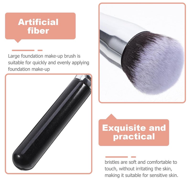 Outanaya Head Foundation Brush Large Size Makeup Brush Portable Liquid Powder for Women Facial Makeup Application - Image 4