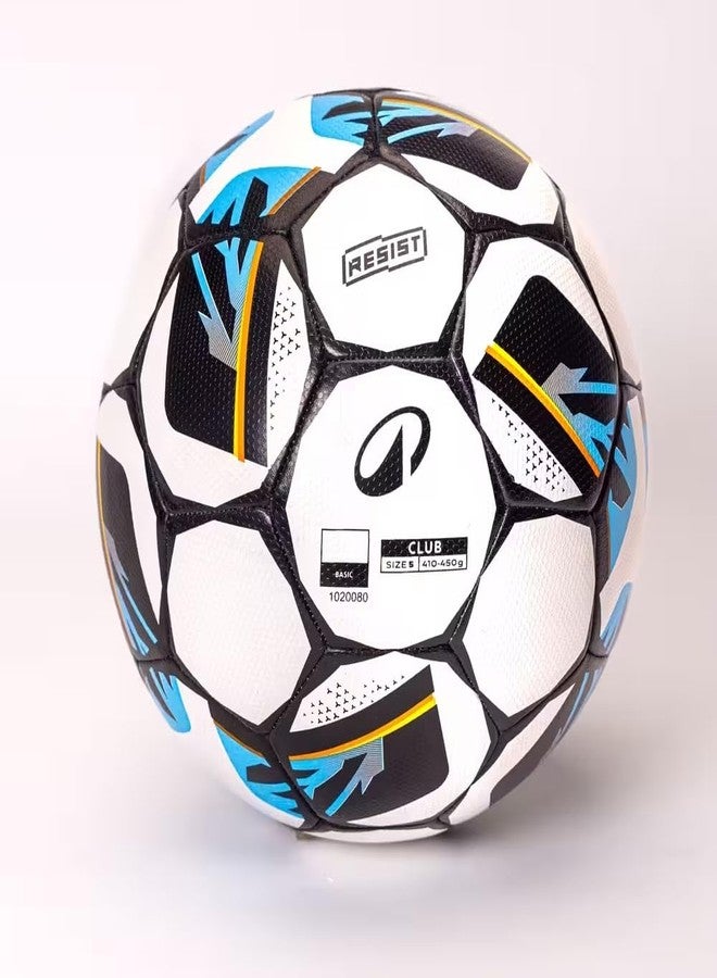 Decathlon Club Ball Resist Size 5, Hybrid Technology, Rubber Coating (White) - Image 2