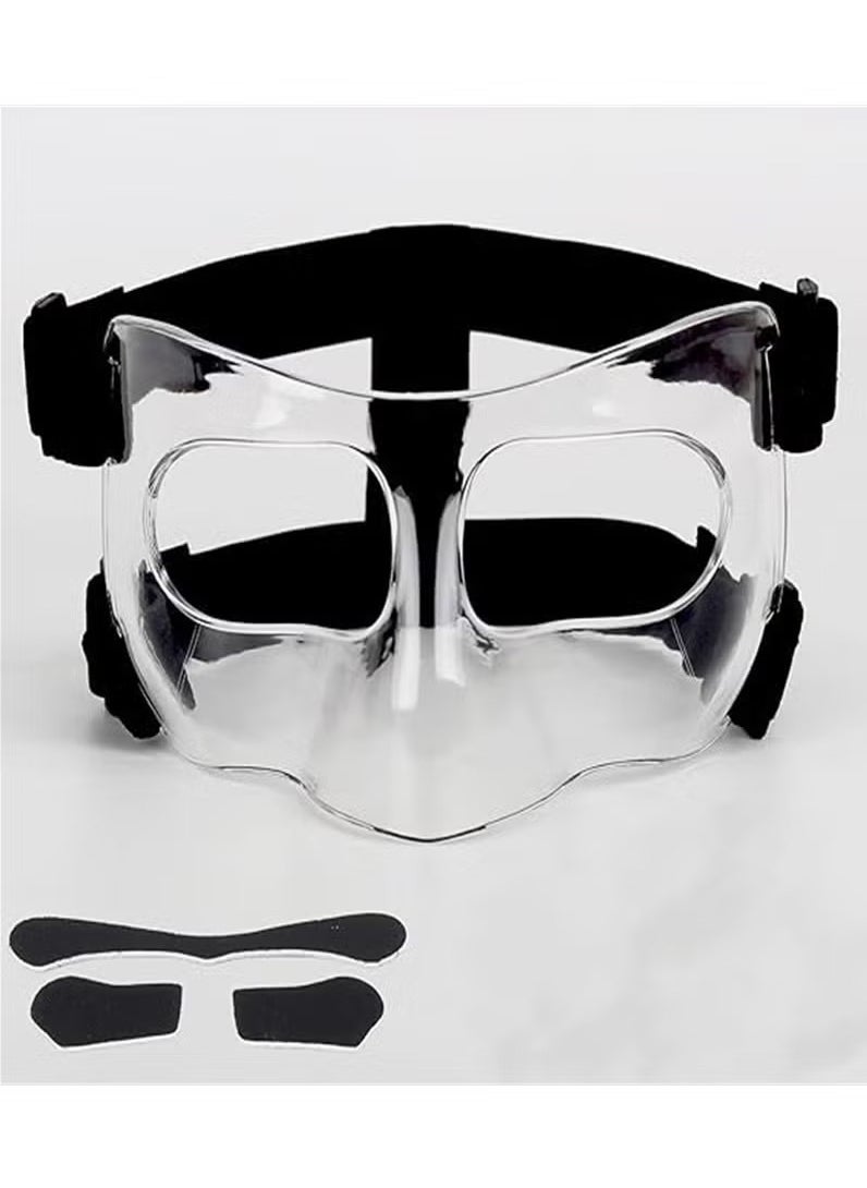 Generic Face Shield Masks for Soccer and basketball Sports, Adjustable for Adults and Teenagers, Suitable for Men and Women （Transparent model）  - Image 1