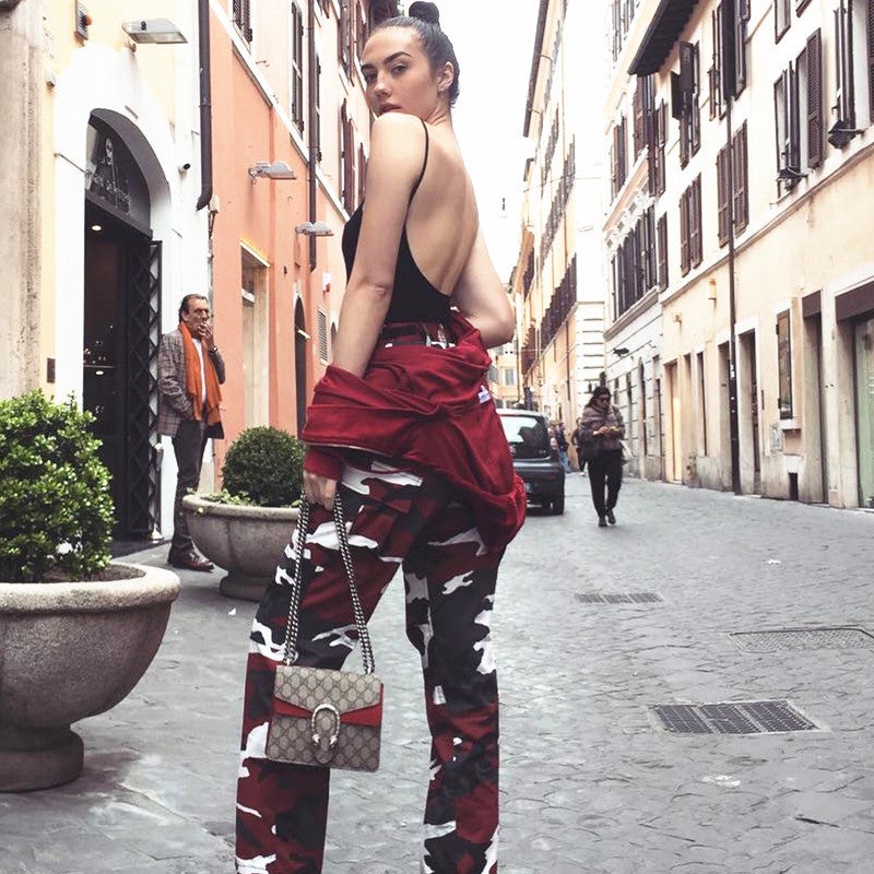 Wish New Camouflage Denim Casual Pants Harem Pants - Image 5