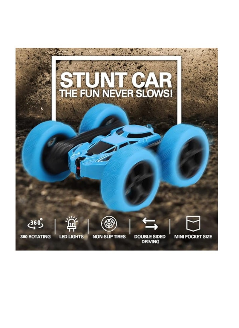 GRAFLO - Remote Control Car For Kids, Double Sided 360°Rotating 4WD RC Car with Headlights, 2.4GHz Electric Race Stunt Toys Car Off-Road - Stunt Drifting Car Rechargeable - Toys For Kids - Image 1