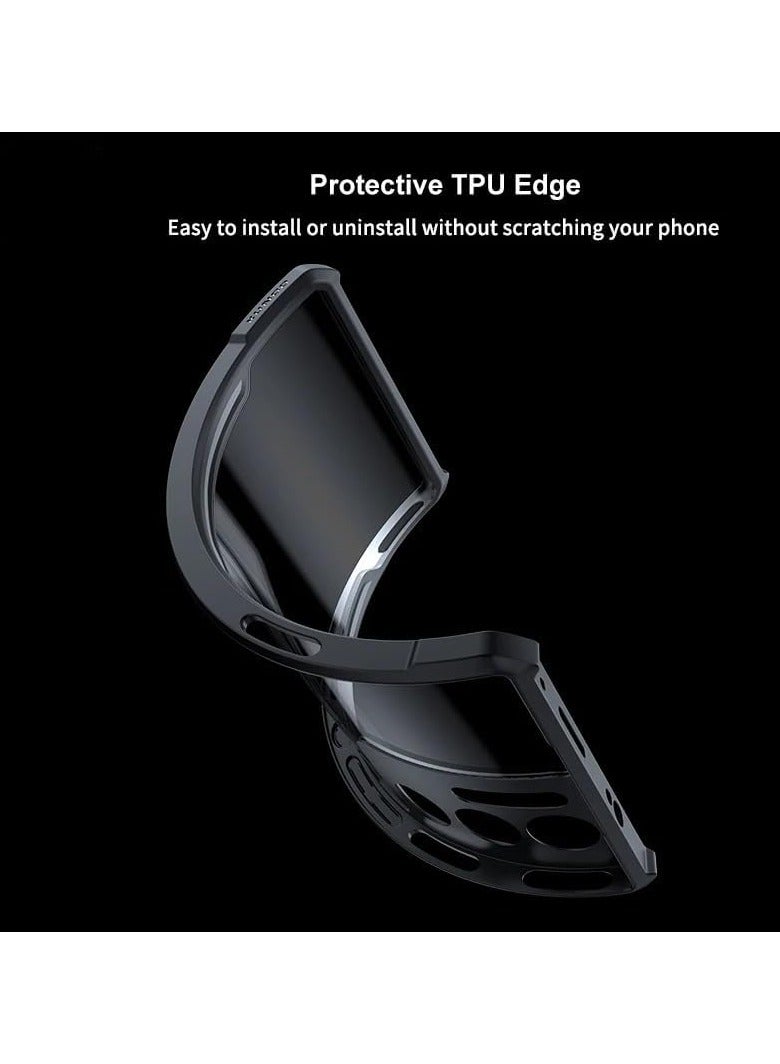 general Case Compatible with ZTE Nubia Neo 2 5G 【Droproof】 【Sweat-Proof】 【Fingerprint-Proof】 Shockproof TPU+PC Clear Protective Phone Case Fits ZTE Nubia Neo 2 - Image 4