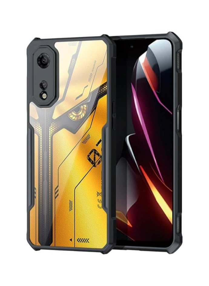 general Case Compatible with ZTE Nubia Neo 2 5G 【Droproof】 【Sweat-Proof】 【Fingerprint-Proof】 Shockproof TPU+PC Clear Protective Phone Case Fits ZTE Nubia Neo 2 - Image 1