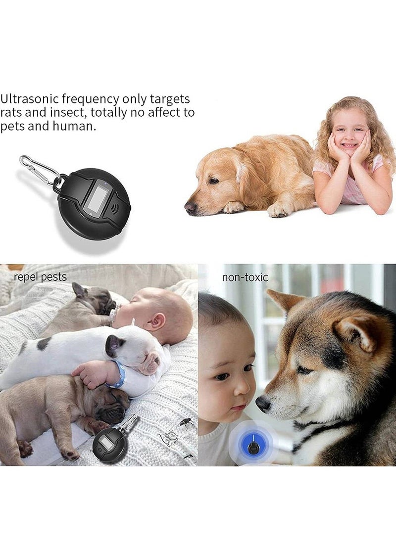 SYOSI Portable Ultrasonic Pest Repeller, Solar Powered & USB Outdoor Mosquito Repellent for Cockroach, Spider, Ant, Mouse, Bed Bugs, and Fleas, Harmless to Pets and Human  - Image 4