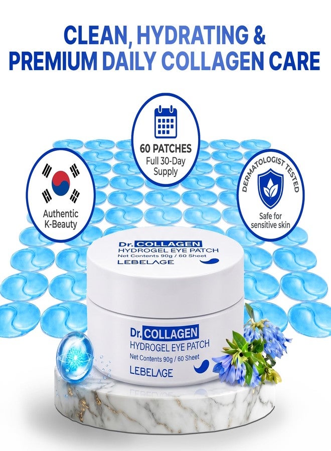 LEBELAGE Eye Patch Hydrogel 60 Sheets | Cooling Hydrogel Under Eye Patches with Gold | Moisturizing Eye Care for Daily Skincare Routine (Collagen) - Image 4