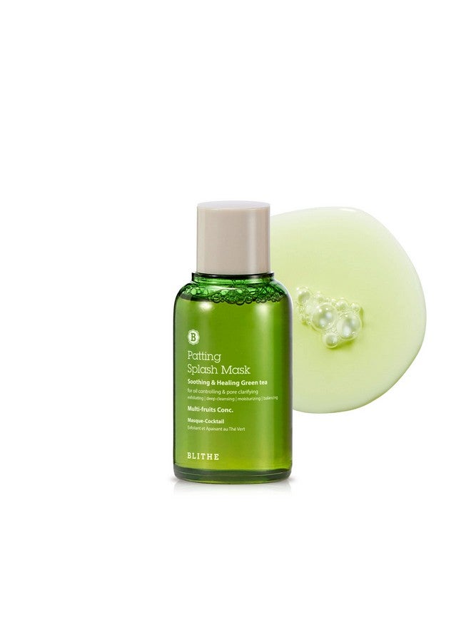Blithe Patting Splash Mask Soothing & Healing Green Tea Lactic Acid Face Exfoliator Wash For Sensitive Skin Vegan K Beauty Oil Controlling & Pore Clarifying 2.3 Fl Oz - Image 1