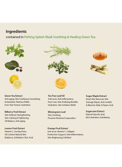 Blithe Patting Splash Mask Soothing & Healing Green Tea Lactic Acid Face Exfoliator Wash For Sensitive Skin Vegan K Beauty Oil Controlling & Pore Clarifying 2.3 Fl Oz  - Image 3