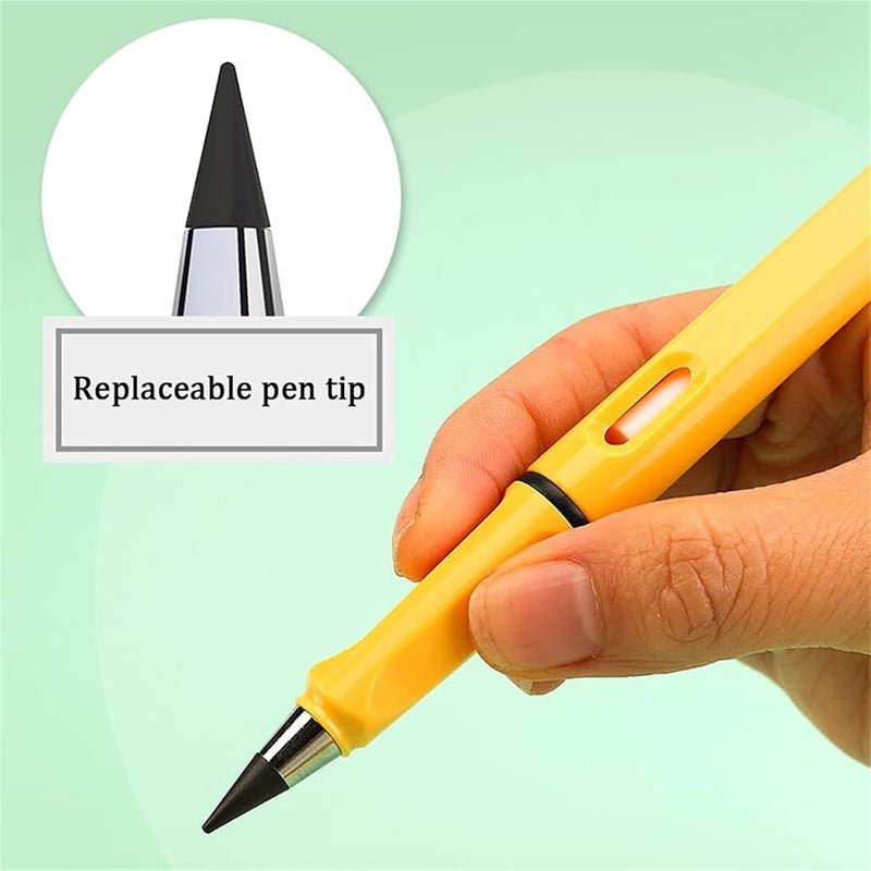 woobles Homezo Everlasting Pencil, Everlasting Pencil with Eraser, Infinity Pencil with Eraser, Forever Pencil with Eraser, Inkless Pencils Eternal, Everlasting Pencil-blue - Image 2