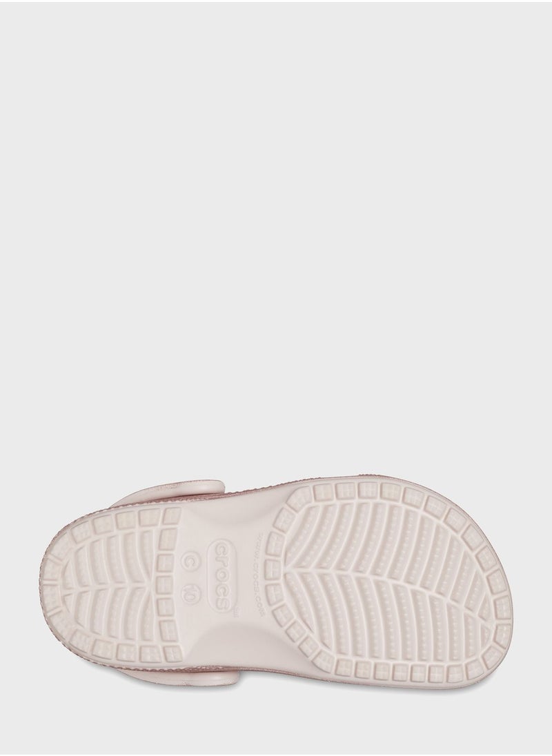 crocs - Kids Classic Glitter Clog Sandals - Image 1
