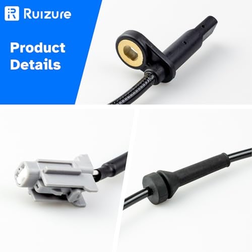 Ruizure Front ABS Wheel Speed Sensor Left Right fit for Nissan Altima 2013 2014 2015 2016 2017 2018, Nissan Maxima 2016 2017 2018 2019 2020 2021 2022, Driver Passenger Side, ALS2554, 2pcs - Image 4