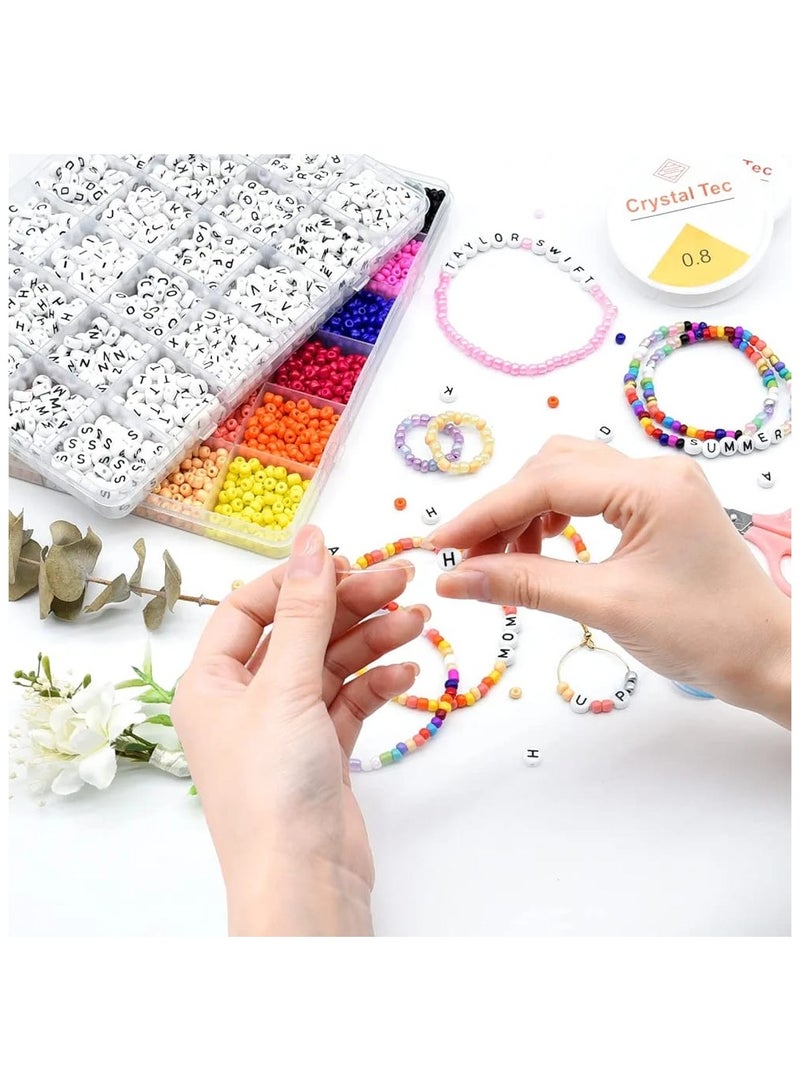 خرز أبجدي كبير الحجم بتصميمات مختلفة يمكنك صنع سوارك المفضل منه بنفسك - Image 2