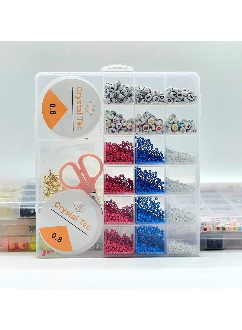 خرز أبجدي كبير الحجم بتصميمات مختلفة يمكنك صنع سوارك المفضل منه بنفسك - Image 1