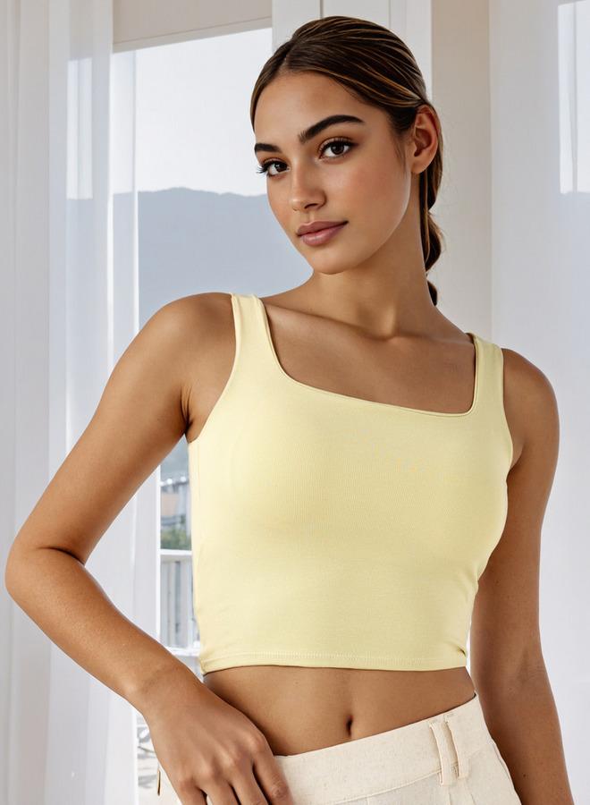 Splash FAV Square Neck Crop Tank Top - Image 1