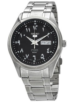 Seiko 5 Seiko Men's Round Shape Automatic Stainless Steel Analog Wrist Watch - Silver - SNKP21J1  - Image 1
