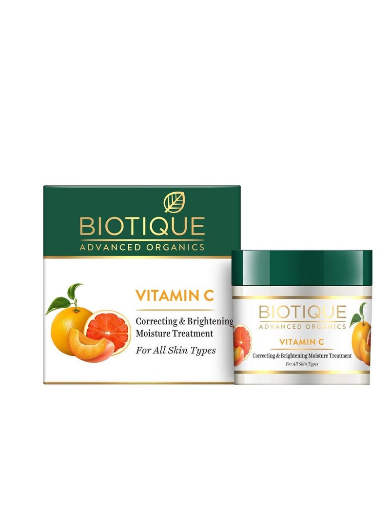 Biotique كريم فيتامين سي لتصحيح وتفتيح البشرة غير الدهني لجميع أنواع البشرة 50 جرام لبشرة أكثر شبابًا ومغذية ومشرقة SLS - Image 1