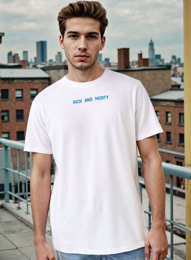 SP Characters Regular Fit Rick and Morty Print Crew Neck T-shirt - Image 3