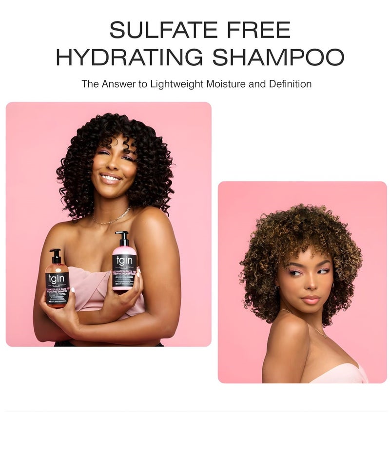 Tgin Rose Water Sulfate-Free Hydrating Shampoo – Moisturizing Shampoo for Dry & Curly Hair, Gentle Cleansing Formula with Rose Water for Soft, Smooth & Healthy Hair - Image 4