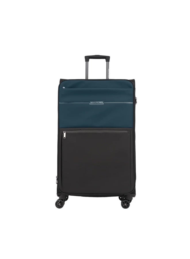 TOM CRUISER Legacy 28 Inch Soft Luggage Trolley – Green, 600D PU Leather, TSA Lock, Silent Wheels - Image 1