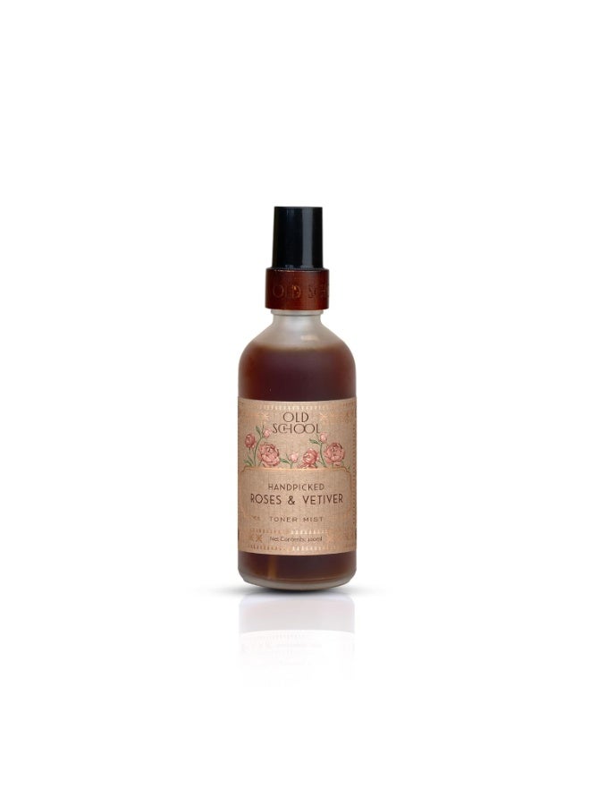 Old School Rituals Handpicked Roses & Vetiver Face Toner Mist | Instant Hydration, Pore Tightening & Glow Enhancer | Refreshes, Soothes, & Revitalizes Skin | 100ml - Image 1