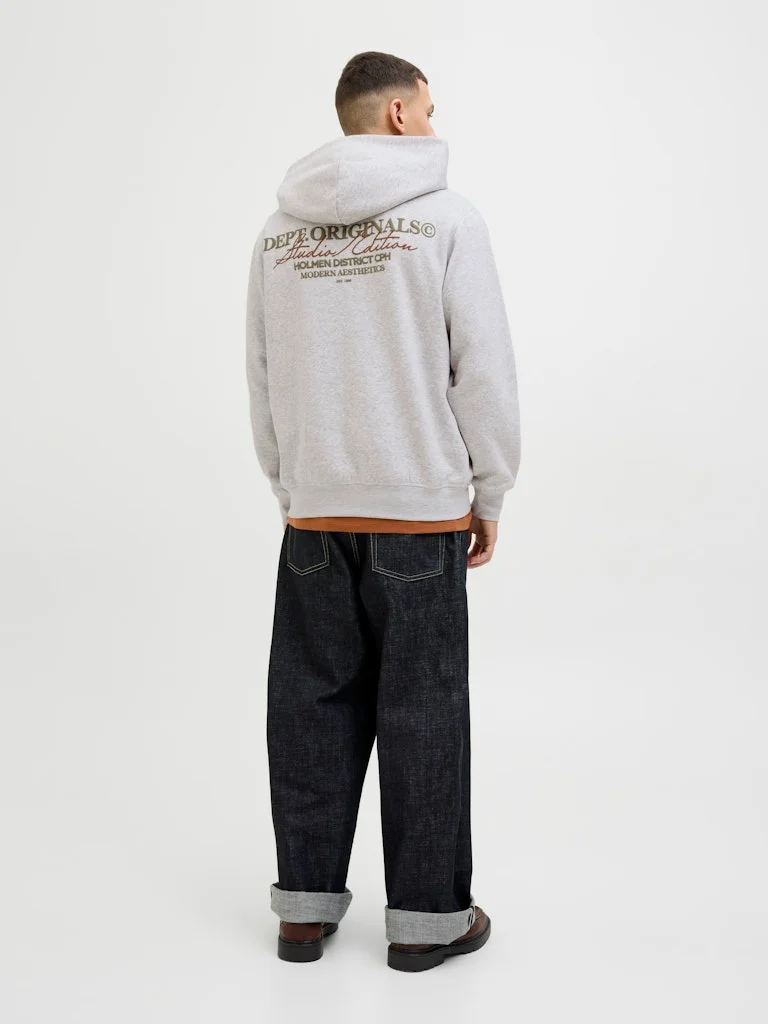 JACK & JONES Graphic Pocket Detailed Hoodie