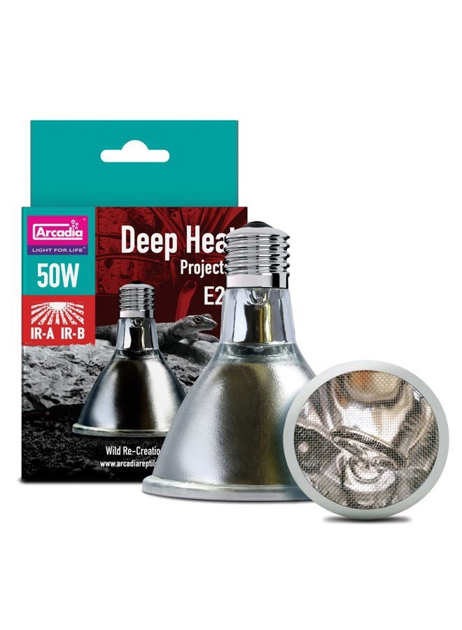 Arcadia Deep Heat Emitter 50watt for Reptile Enclosures - Image 1
