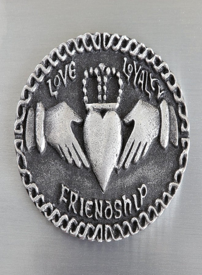 Biddy Murphy Irish Gifts Claddagh Jewelry Box Large Love Loyalty Friendship Medallion Pewter Made in Ireland - Image 4