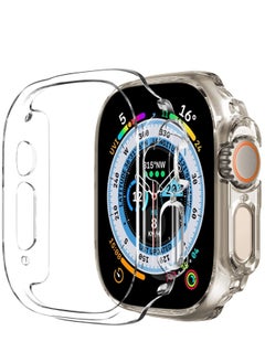 ELTRAZONE 2 Pack Case Compatible with Apple Watch Ultra 49mm, Hard PC Bumper Case All-Around Edge Shockproof Protective Cover Frame [NO Screen Protector]- Clear  - Image 1