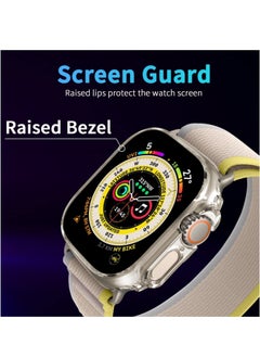 ELTRAZONE 2 Pack Case Compatible with Apple Watch Ultra 49mm, Hard PC Bumper Case All-Around Edge Shockproof Protective Cover Frame [NO Screen Protector]- Clear  - Image 4