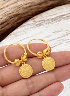 GOLDMAX Elegant 21k Gold Plated Earrings For Women  - Image 2