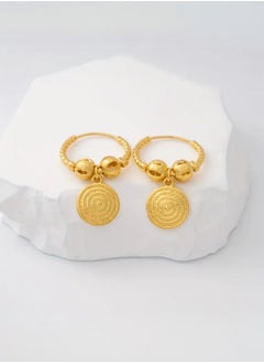 GOLDMAX Elegant 21k Gold Plated Earrings For Women  - Image 4