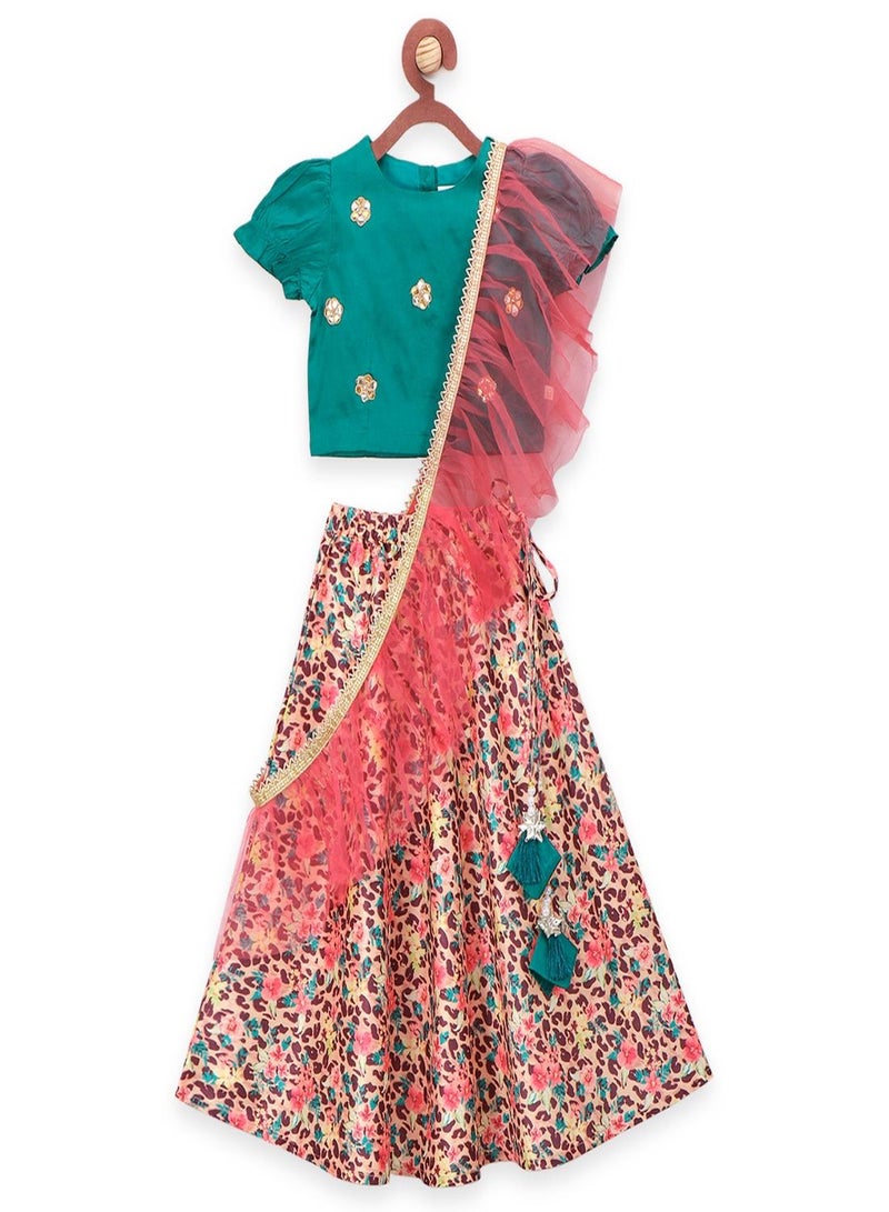 LILPICKS Girls Multicolour Lehenga Choli - Image 1