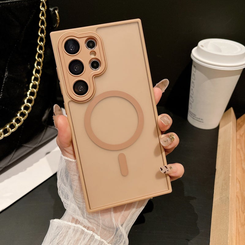 Magnetic Matte Phone Case for Samsung Galaxy S26 Ultra S25 Plus A17 - Shockproof Anti-Fingerprint Full Protection Cover - Image 1