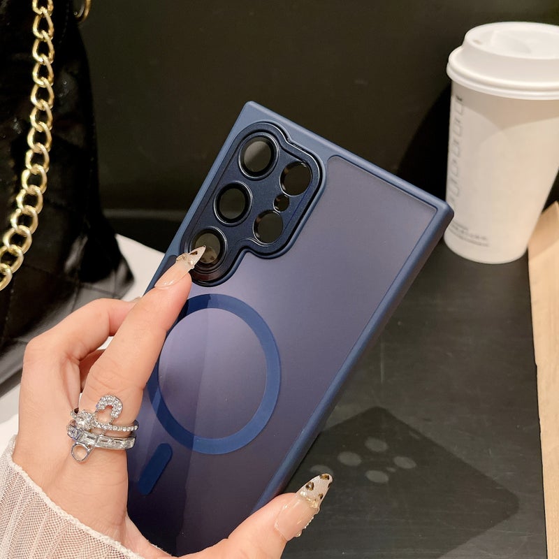 Magnetic Matte Phone Case for Samsung Galaxy S26 Ultra S25 Plus A17 - Shockproof Anti-Fingerprint Full Protection Cover - Image 4