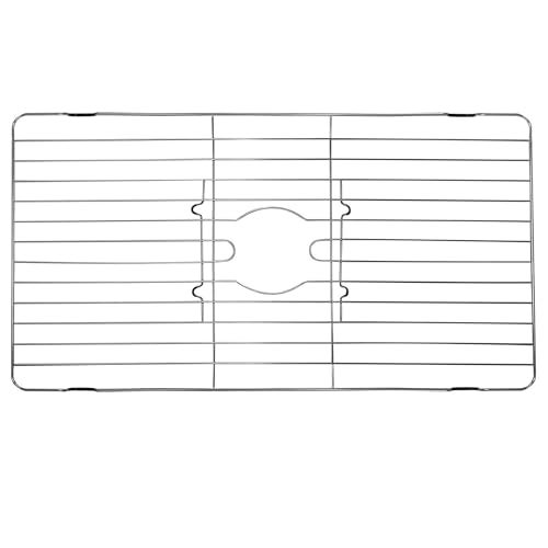 Better Houseware Stainless Steel Sink Protector Mat - Stainless Steel Sink Rack for Bottom of Sink Protectors for Kitchen Sinks 24 x 12 x 1 - Image 1