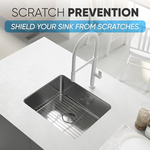 Better Houseware Stainless Steel Sink Protector Mat - Stainless Steel Sink Rack for Bottom of Sink Protectors for Kitchen Sinks 24 x 12 x 1 - Image 4