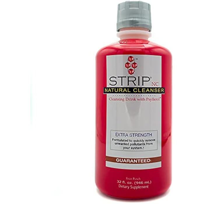 Wellgenix Strip NC - Herbal Cleanse Drink - Extra Strength - Fruit Punch - 32oz (Pack of 1) - Image 1