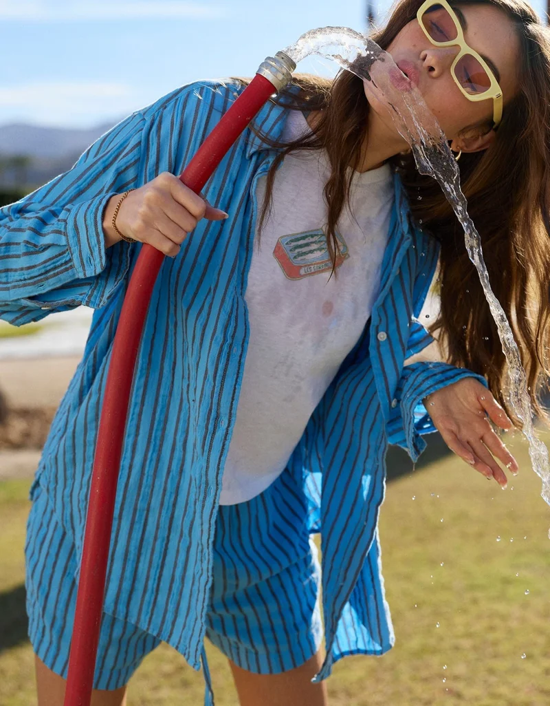 Aerie Aerie Day-Off Cover Up Shirt