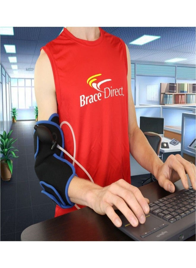 Brace Direct Cryotherapy Elbow Wrap with Adjustable Compression Support and Air Pump with Ice Pack for Elbow Pain Relief, Tendonitis, Golfer’s Elbow, Tennis Elbow, Injuries, Surgery, Arthritis - Image 4