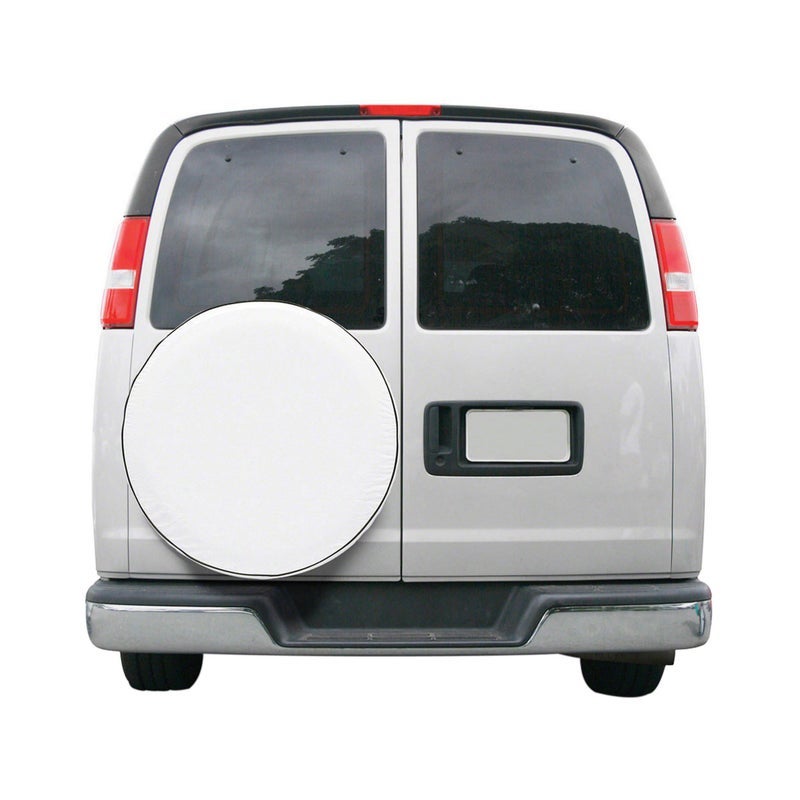 Classic Accessories Over Drive Custom Fit Spare Tire RV Cover, Wheels 25.5" - 26.5" Diameter, White