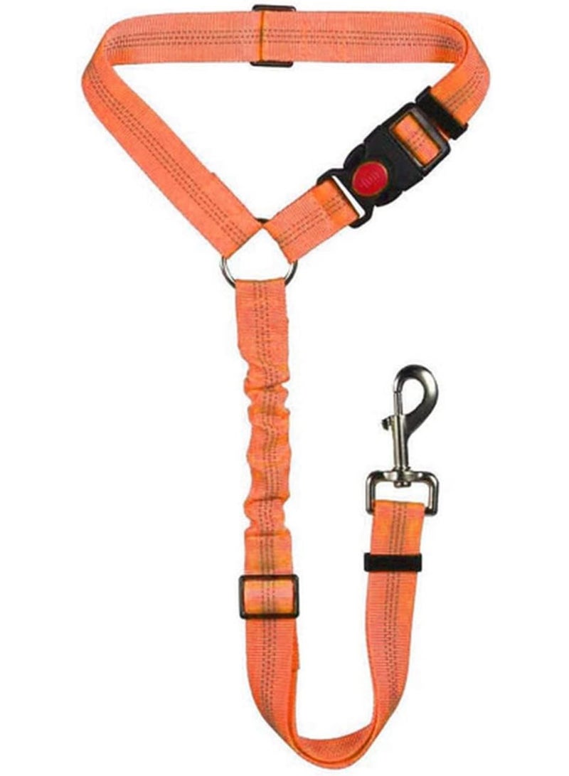 GGOOT Pet Rope Dog Seat Belt Harness Adjustable Dog Cat Safety Leads Car Seat Belt Nylon Vehicle Seatbelts for Dogs Vehicle Travel Pet Products Pet Traction Rope(Upgrade elastic 8)  - Image 1