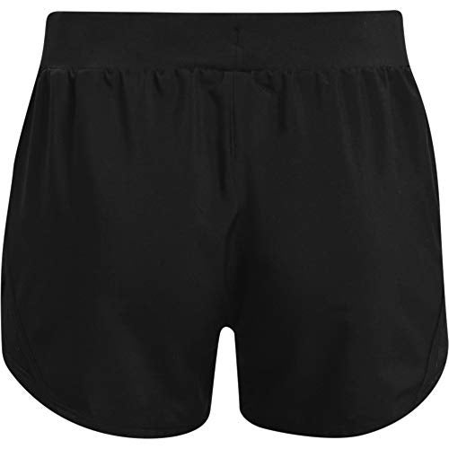 Under Armour Girls' Fly By Shorts , Black (001)/White , Large - Image 2