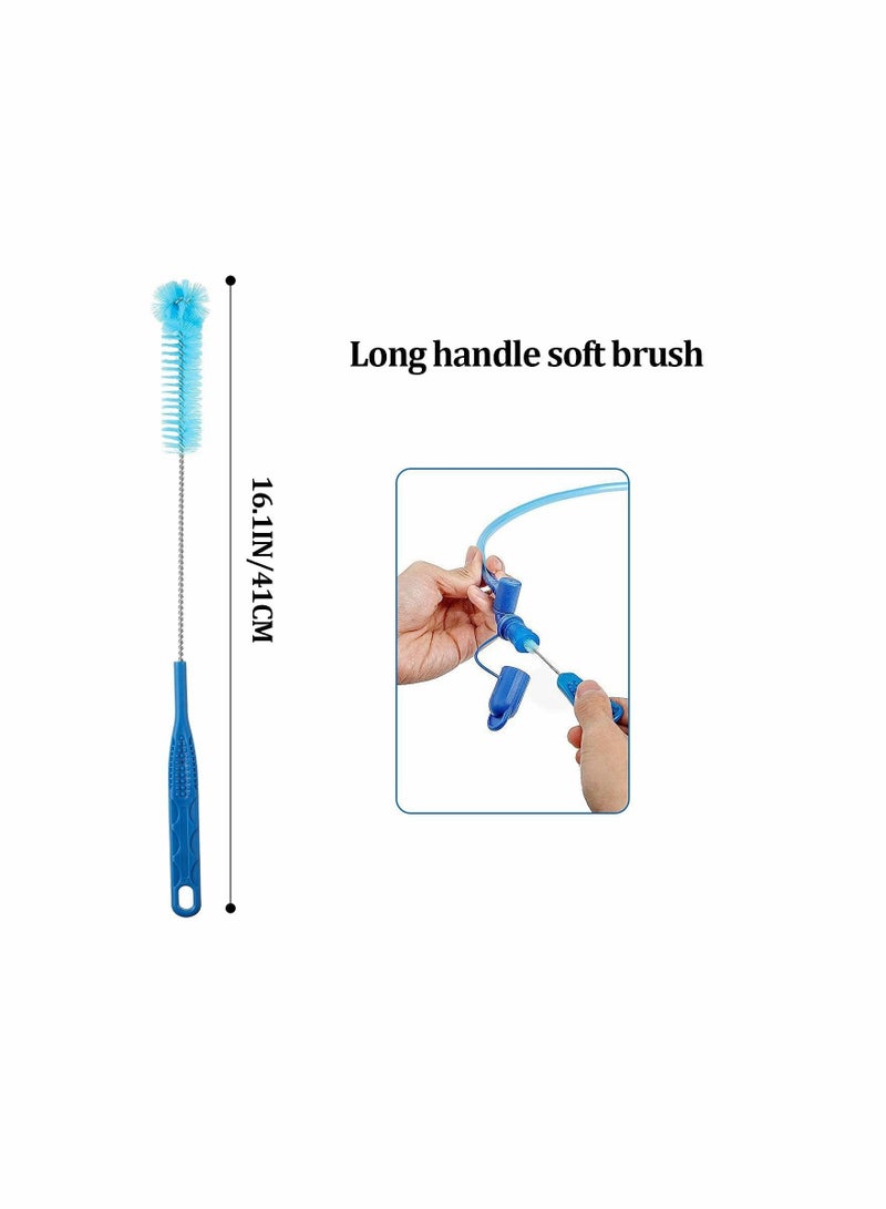 Excefore Hydration Bladder Cleaning Kit, 10 in 1 Water Bladders Cleaner Set with Flexible Long Brush for Hose, Small Bite Valve Brush, Big Brush, Collapsible Bladder Frame, Carrying Pouch - Image 5