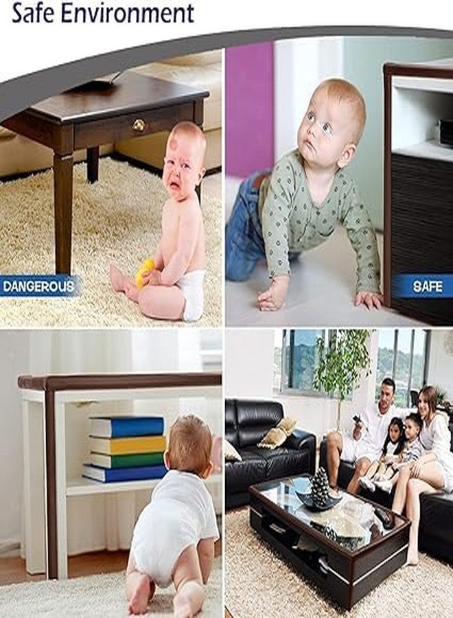 PD Grow Soft Corner Guards Squishy Protectors from Sharp Furniture Edges - High Resistant 2M Adhesive - Baby Proofing Protector Guard for Table Edge Child Safety (Brown) - Image 3