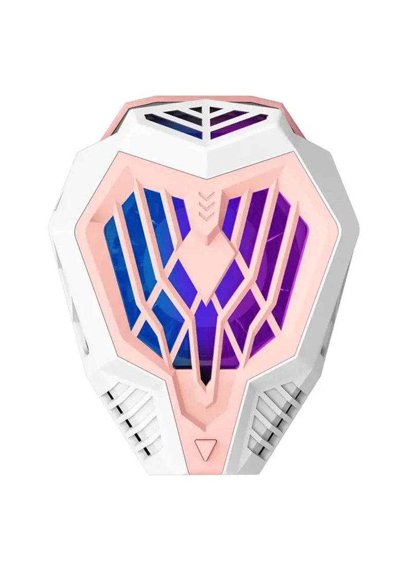Arabest New Adjustable Mobile Phone Cooler Mobile Phone Cooling Fan, Universal MobilePhone Semiconductor Radiator, Dual Speed Adjustable Cooling Speed Designed For Mobile Gamers, Live Streaming Gamers(Pink)  - Image 1