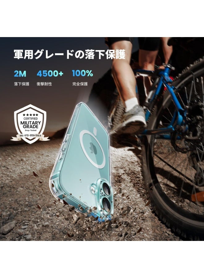 Ugreen iPhone 16 Plus MagSafe Case (MagU) – Clear iCrystal Tech Cover, High-Impact Shock Protection, Anti-Scratch Finish, Camera Guard, Ultra Slim Magnetic Case – 6.7 inch - Image 3