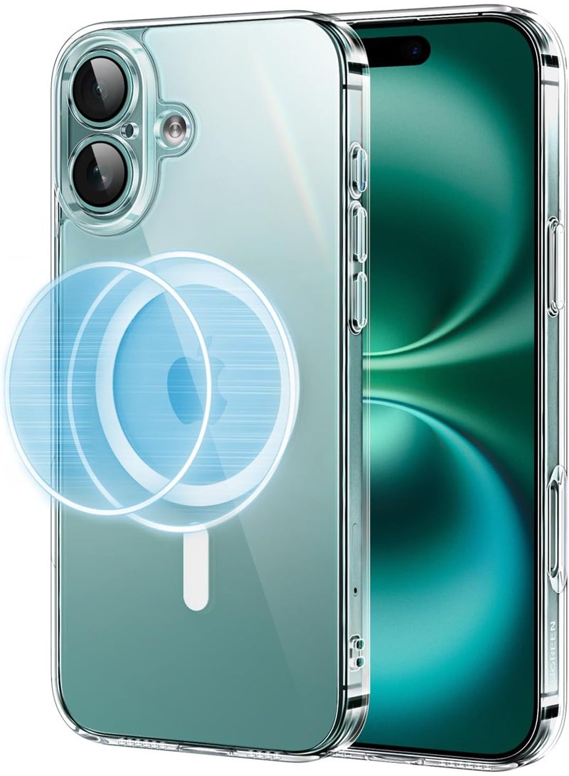 Ugreen iPhone 16 Plus MagSafe Case (MagU) – Clear iCrystal Tech Cover, High-Impact Shock Protection, Anti-Scratch Finish, Camera Guard, Ultra Slim Magnetic Case – 6.7 inch - Image 1