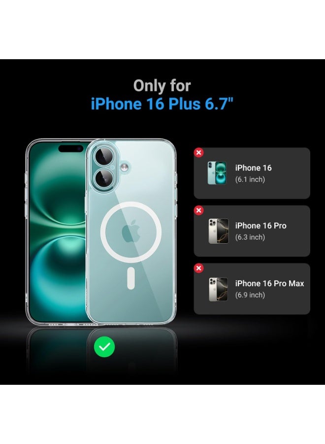 Ugreen iPhone 16 Plus MagSafe Case (MagU) – Clear iCrystal Tech Cover, High-Impact Shock Protection, Anti-Scratch Finish, Camera Guard, Ultra Slim Magnetic Case – 6.7 inch - Image 5