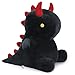 Ditucu Cute Dinosaur Plush Halloween Dino Stuffed Animals Plushies Toys Super Soft Dolls Birthday Gifts for Kids Girls Boys Black 12 inch - Image 3