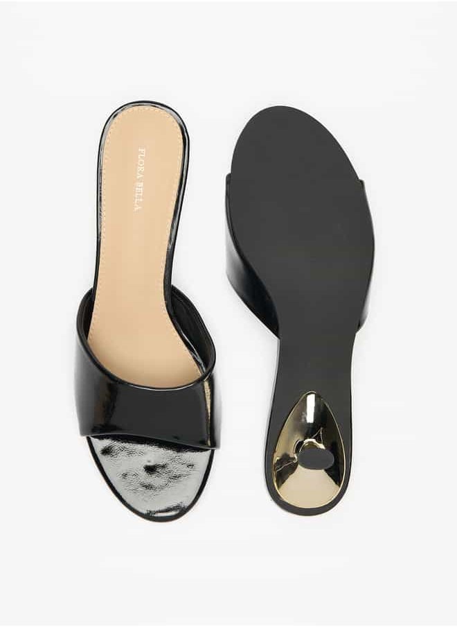 Flora Bella By Shoexpress Women Animal Print Slip-On Sandals with Kitten Heels  - Image 4