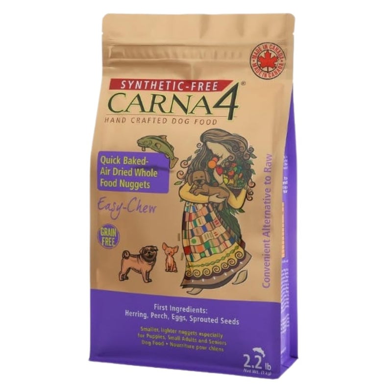 CARNA4 All Life Stages Easy Chew Fish Formula Dry Dog Food (2.2lbs, Fish) - Image 1